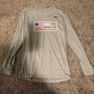 Nike USA Wresting dri fit atheletic cut